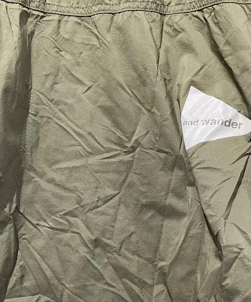 and wander（アンドワンダー）and wander (アンドワンダー) PERTEX wind long sleeve T オリーブ サイズ:SIZE 5の古着・服飾アイテム