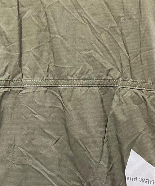 and wander（アンドワンダー）and wander (アンドワンダー) PERTEX wind long sleeve T オリーブ サイズ:SIZE 5の古着・服飾アイテム