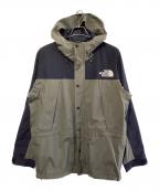 THE NORTH FACEザ ノース フェイス）の古着「マウンテンライトジャケット」｜ブラック×グリーン