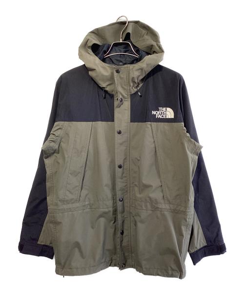 THE NORTH FACE（ザ ノース フェイス）THE NORTH FACE (ザ ノース フェイス) マウンテンライトジャケット ブラック×グリーン サイズ:SIZE Lの古着・服飾アイテム