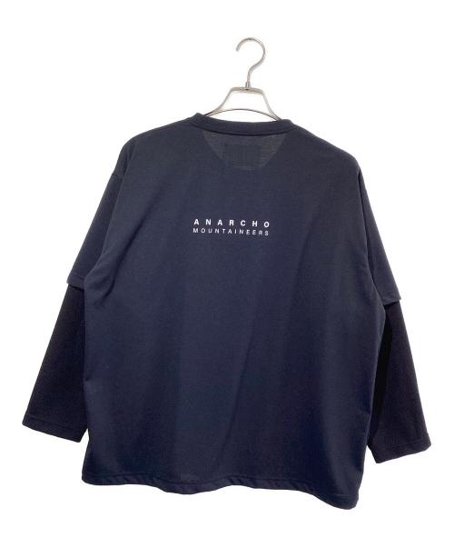 MOUNTAIN RESEARCH（マウンテンリサーチ）MOUNTAIN RESEARCH (マウンテンリサーチ) Layered Tee ブラック サイズ:SIZE Mの古着・服飾アイテム