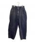 and wander（アンドワンダー）の古着「bleach twill wide pants」｜ブラック