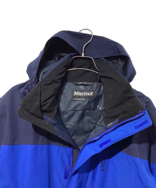 MARMOT（マーモット）MARMOT (マーモット) ゴアテックスハードシェルジャケット ブルー×ネイビー サイズ:SIZE Mの古着・服飾アイテム