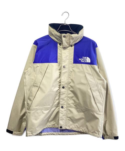 THE NORTH FACE（ザ ノース フェイス）THE NORTH FACE (ザ ノース フェイス) マウンテンレインテックスジャケット ベージュ×ブルー サイズ:SIZE Lの古着・服飾アイテム