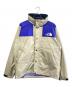 THE NORTH FACE（ザ ノース フェイス）の古着「マウンテンレインテックスジャケット」｜ベージュ×ブルー