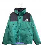 THE NORTH FACEザ ノース フェイス）の古着「マウンテンレインテックスジャケット」｜ブラック×グリーン