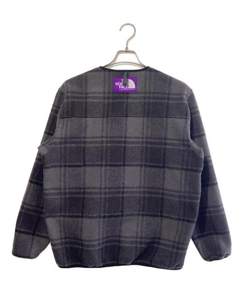 THE NORTHFACE PURPLELABEL（ザ・ノースフェイス パープルレーベル）THE NORTHFACE PURPLELABEL (ザ・ノースフェイス パープルレーベル) PLAS Plaid Fleece Field Cardigan グレー サイズ:SIZE Sの古着・服飾アイテム