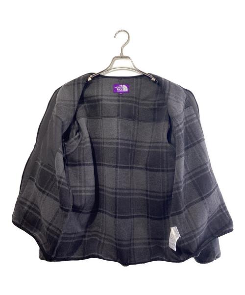 THE NORTHFACE PURPLELABEL（ザ・ノースフェイス パープルレーベル）THE NORTHFACE PURPLELABEL (ザ・ノースフェイス パープルレーベル) PLAS Plaid Fleece Field Cardigan グレー サイズ:SIZE Sの古着・服飾アイテム