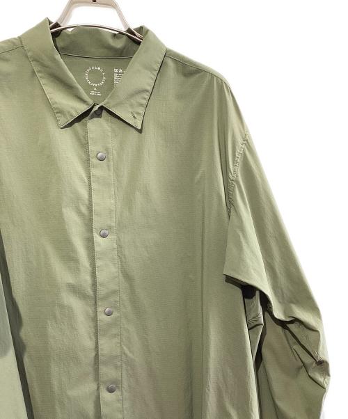 山と道（ヤマトミチ）山と道 (ヤマトミチ) トレッキングウェア(シャツ) オリーブ サイズ:SIZE XLの古着・服飾アイテム