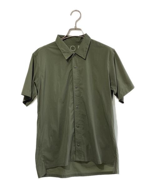 山と道（ヤマトミチ）山と道 (ヤマトミチ) バンブーショートスリーブシャツ オリーブ サイズ:SIZE Sの古着・服飾アイテム