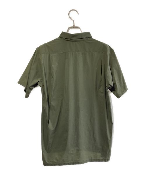 山と道（ヤマトミチ）山と道 (ヤマトミチ) バンブーショートスリーブシャツ オリーブ サイズ:SIZE Sの古着・服飾アイテム