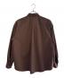 and wander (アンドワンダー) ライトダブルクロスシャツ ブラウン サイズ:SIZE S：14000円
