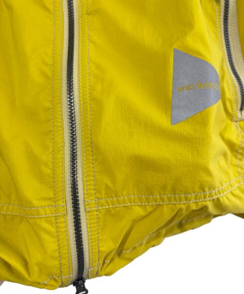 and wander（アンドワンダー）and wander (アンドワンダー) PERTEX wind jacket イエロー サイズ:WSの古着・服飾アイテム