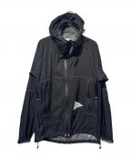 and wanderアンドワンダー）の古着「3L UL rain jacket」｜ブラック