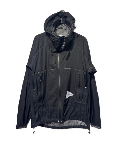 and wander（アンドワンダー）and wander (アンドワンダー) 3L UL rain jacket ブラック サイズ:SIZE Sの古着・服飾アイテム