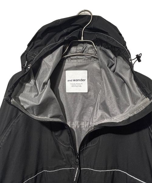 and wander（アンドワンダー）and wander (アンドワンダー) 3L UL rain jacket ブラック サイズ:SIZE Sの古着・服飾アイテム