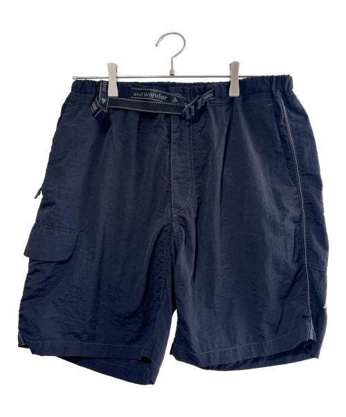 and wander（アンドワンダー）and wander (アンドワンダー) Ny taffeta hiker short pants ネイビー サイズ:SIZE Lの古着・服飾アイテム