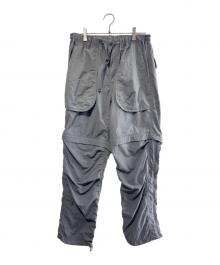 and wander（アンドワンダー）の古着「Ny Taffeta hiker 2way Pants」｜グレー