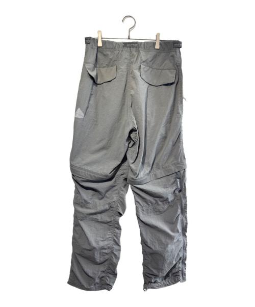 and wander（アンドワンダー）and wander (アンドワンダー) Ny Taffeta hiker 2way Pants グレー サイズ:SIZE Lの古着・服飾アイテム