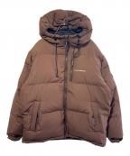 DC SHOESディーシーシューズ）の古着「23 DOWN HOODED JACKET」｜ブラウン
