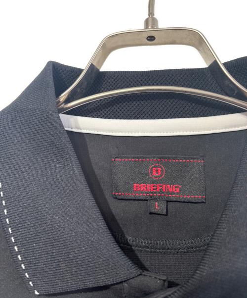 BRIEFING（ブリーフィング）BRIEFING (ブリーフィング) ゴルフウェア(トップス) ポロシャツ ブラック サイズ:SIZE Lの古着・服飾アイテム