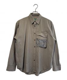 BROWN by 2-tacs（ブラウンバイツータックス）の古着「OUTER SHIRTS」｜カーキ