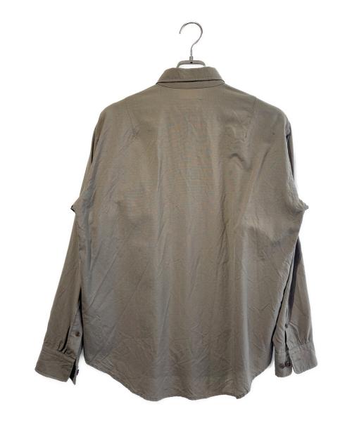 BROWN by 2-tacs（ブラウンバイツータックス）BROWN by 2-tacs (ブラウンバイツータックス) OUTER SHIRTS カーキ サイズ:SIZE Sの古着・服飾アイテム