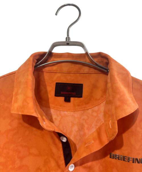 BRIEFING（ブリーフィング）BRIEFING (ブリーフィング) ゴルフウェア(トップス) ポロシャツ オレンジ サイズ:SIZE Lの古着・服飾アイテム
