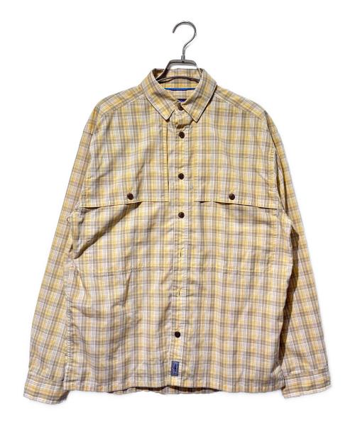 Patagonia（パタゴニア）Patagonia (パタゴニア) ロングスリーブ・アイランド・ホッパー・シャツ イエロー サイズ:SIZE Sの古着・服飾アイテム