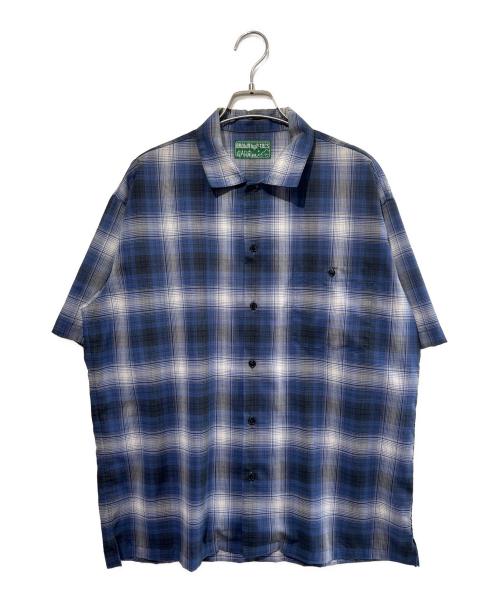 BROWN by 2-tacs（ブラウンバイツータックス）BROWN by 2-tacs (ブラウンバイツータックス) オープンカラー ブルー サイズ:SIZE Mの古着・服飾アイテム