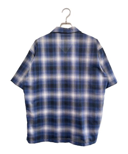 BROWN by 2-tacs（ブラウンバイツータックス）BROWN by 2-tacs (ブラウンバイツータックス) オープンカラー ブルー サイズ:SIZE Mの古着・服飾アイテム