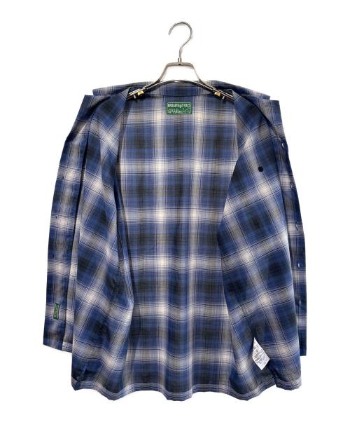 BROWN by 2-tacs（ブラウンバイツータックス）BROWN by 2-tacs (ブラウンバイツータックス) オープンカラー ブルー サイズ:SIZE Mの古着・服飾アイテム