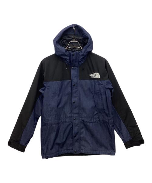 THE NORTH FACE（ザ ノース フェイス）THE NORTH FACE (ザ ノース フェイス) マウンテンライトデニムジャケット ブラック×ネイビー サイズ:Lの古着・服飾アイテム