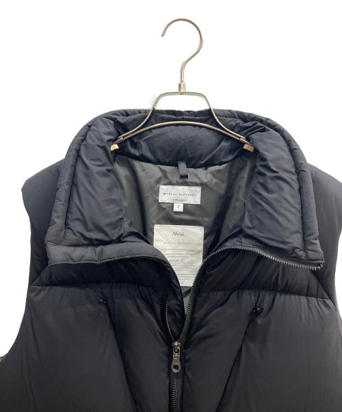 NANGA（ナンガ）NANGA (ナンガ) Manual Alphabet (マニュアル アルファベット) EXPLORER DOWN VEST ブラック サイズ:SIZE 2の古着・服飾アイテム