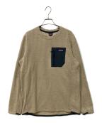 Patagoniaパタゴニア）の古着「トレッキングウェア(メンズ・R1エア・クルー)」｜ベージュ