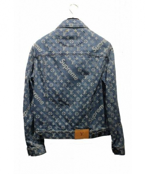 SUPREME（シュプリーム）SUPREME (シュプリーム) 17SS/モノグラムデニムジャケット インディゴ サイズ:46 未使用品の古着・服飾アイテム