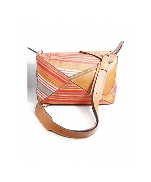 LOEWE（ロエベ）LOEWE (ロエベ) パズルバッグ/ショルダーバッグ ブラウン×レッド サイズ:-の古着・服飾アイテム