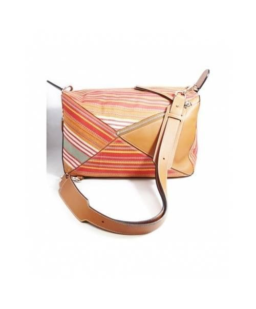 LOEWE（ロエベ）LOEWE (ロエベ) パズルバッグ/ショルダーバッグ ブラウン×レッド サイズ:-の古着・服飾アイテム