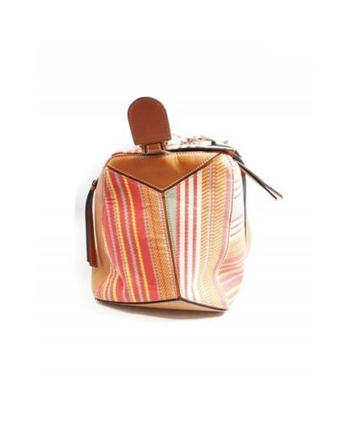 LOEWE（ロエベ）LOEWE (ロエベ) パズルバッグ/ショルダーバッグ ブラウン×レッド サイズ:-の古着・服飾アイテム
