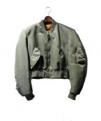 BALENCIAGAバレンシアガ）の古着「17SS Boxy Bomber Jacket」｜カーキ