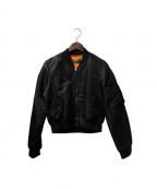 BALENCIAGAバレンシアガ）の古着「MA-1ジャケット」｜ブラック