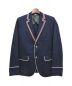 GUCCI（グッチ）の古着「パイピングブレザー」｜ネイビー
