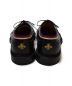 GUCCI (グッチ) エンブロイダリーレザーブローグシューズ ブラック サイズ:6：64800円