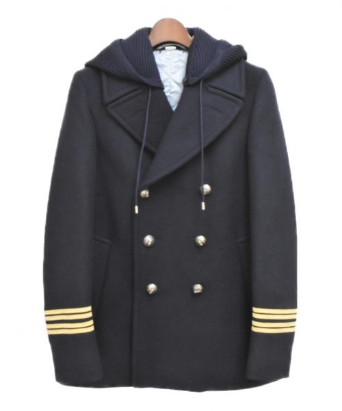 GUCCI（グッチ）GUCCI (グッチ) フードPコート ネイビー サイズ:44の古着・服飾アイテム