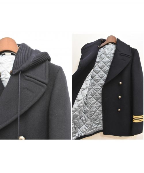 GUCCI（グッチ）GUCCI (グッチ) フードPコート ネイビー サイズ:44の古着・服飾アイテム