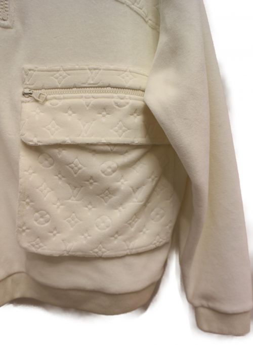 LOUIS VUITTON（ルイ ヴィトン）LOUIS VUITTON (ルヴィトン) 2019SS/ベロアマルチポケットハーフジップスウェット サイズ:S 未使用品の古着・服飾アイテム