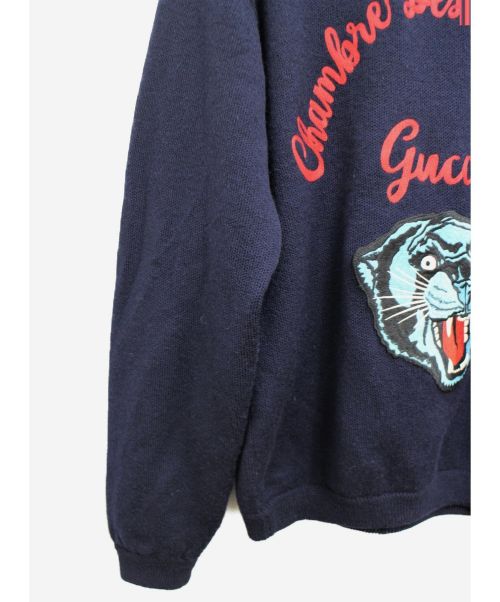 GUCCI（グッチ）GUCCI (グッチ) エンブロイダリーセーター サイズ:M 18AWの古着・服飾アイテム