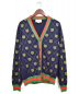 GUCCI（グッチ）の古着「18SS/ウェブラインタイガーカーディガン」｜ネイビー