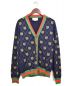 GUCCI（グッチ）の古着「18SS/ウェブラインタイガーカーディガン」｜ネイビー