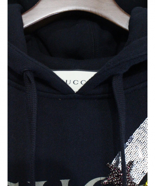 GUCCI（グッチ）GUCCI (グッチ) シューティングスターロゴパーカー サイズ:Sの古着・服飾アイテム